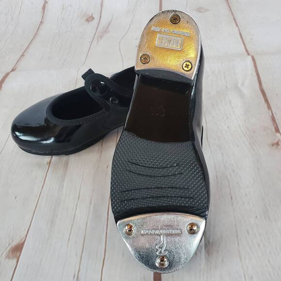 Bloch Childrens Annie Tyette Tap Shoes Patent Black Size 8.5 Little Kid - Picture 8 of 15